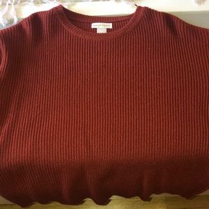 Auburn red flare sleeve sweater